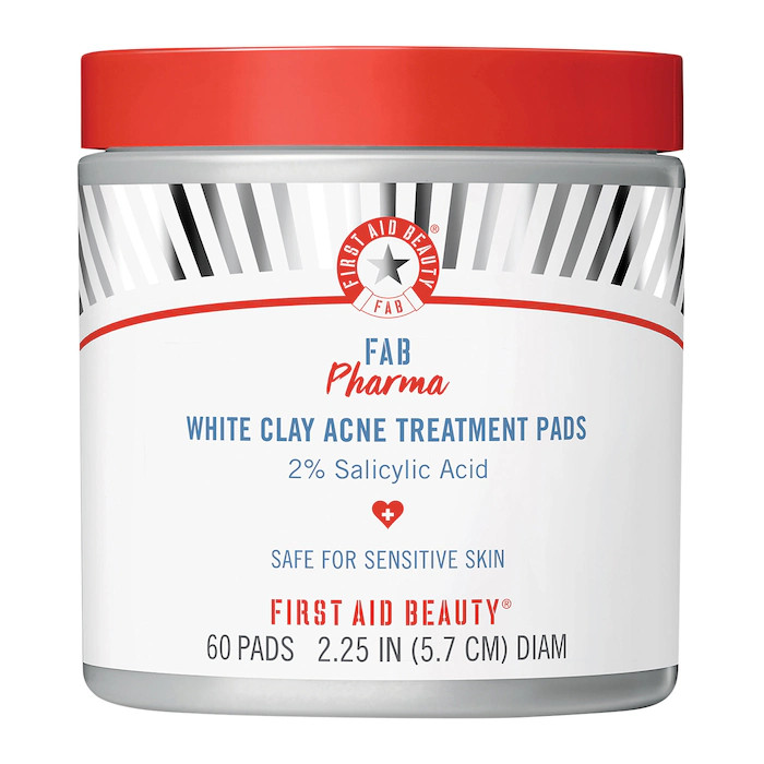 FAB Pharma White Clay Acne Treatment Pads 2% Salicylic Acid | Sephora (US)