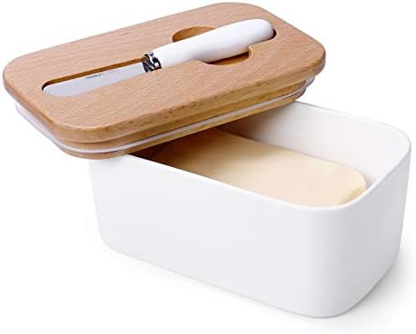 Sweese 324.101 Large Butter Dish with Knife - Airtight Butter Keeper Holds Up to 2 Sticks of Butt... | Amazon (US)