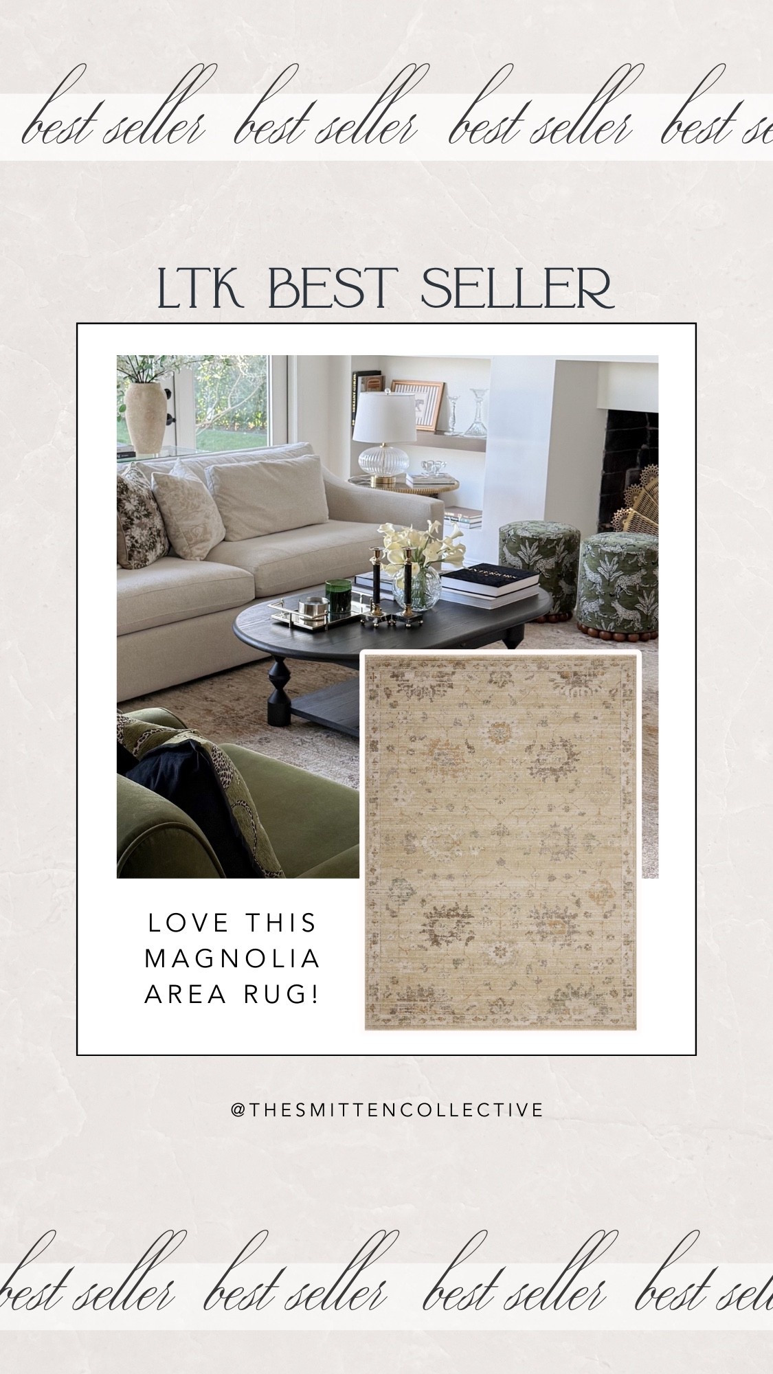 Last week’s LTK best seller was one of my favorite area rugs I own! Stunning and affordable! 👏✨

Magnolia, amazon, Amazon home, wayfair, ltk best seller, Amazon area rug, area rug 

#LTKSeasonal #LTKHome