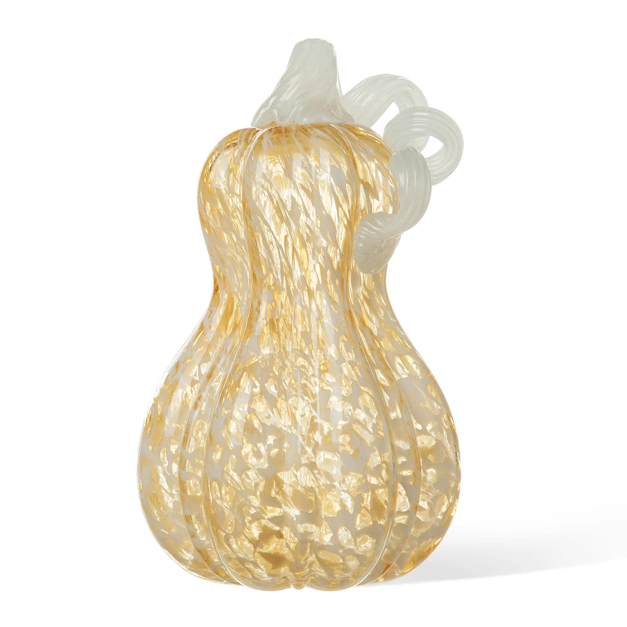 The Holiday Aisle® 8.5"H Fall Glass Gourd | Birch Lane | Birch Lane