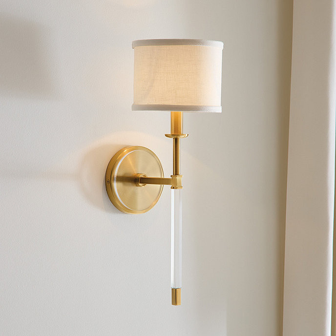 Phoebe 1-Light Acrylic Sconce | Ballard Designs, Inc.