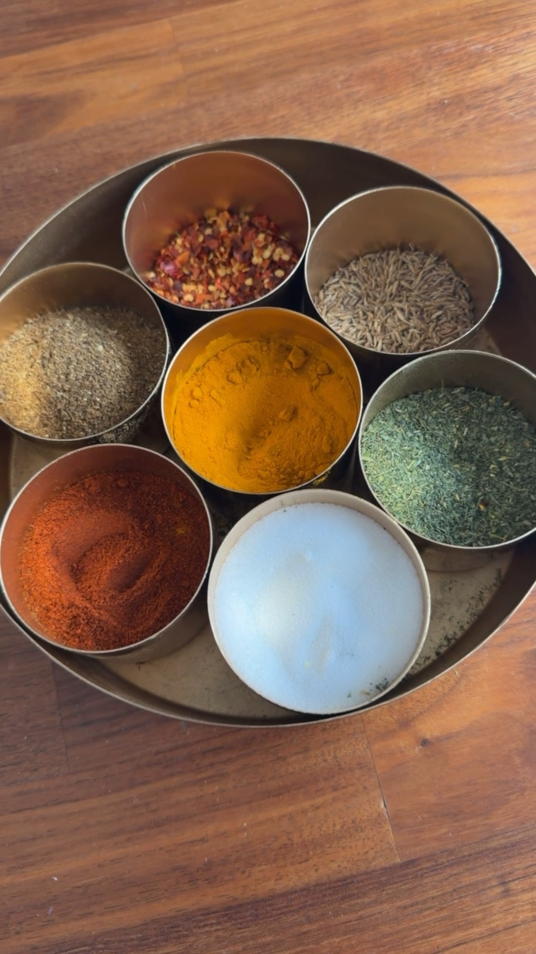 What’s in your Masāle dā dabbā/loon dhani (spice box)?  #loondhani #masaledadabba #spicebox 

#LTKhome #LTKcanada