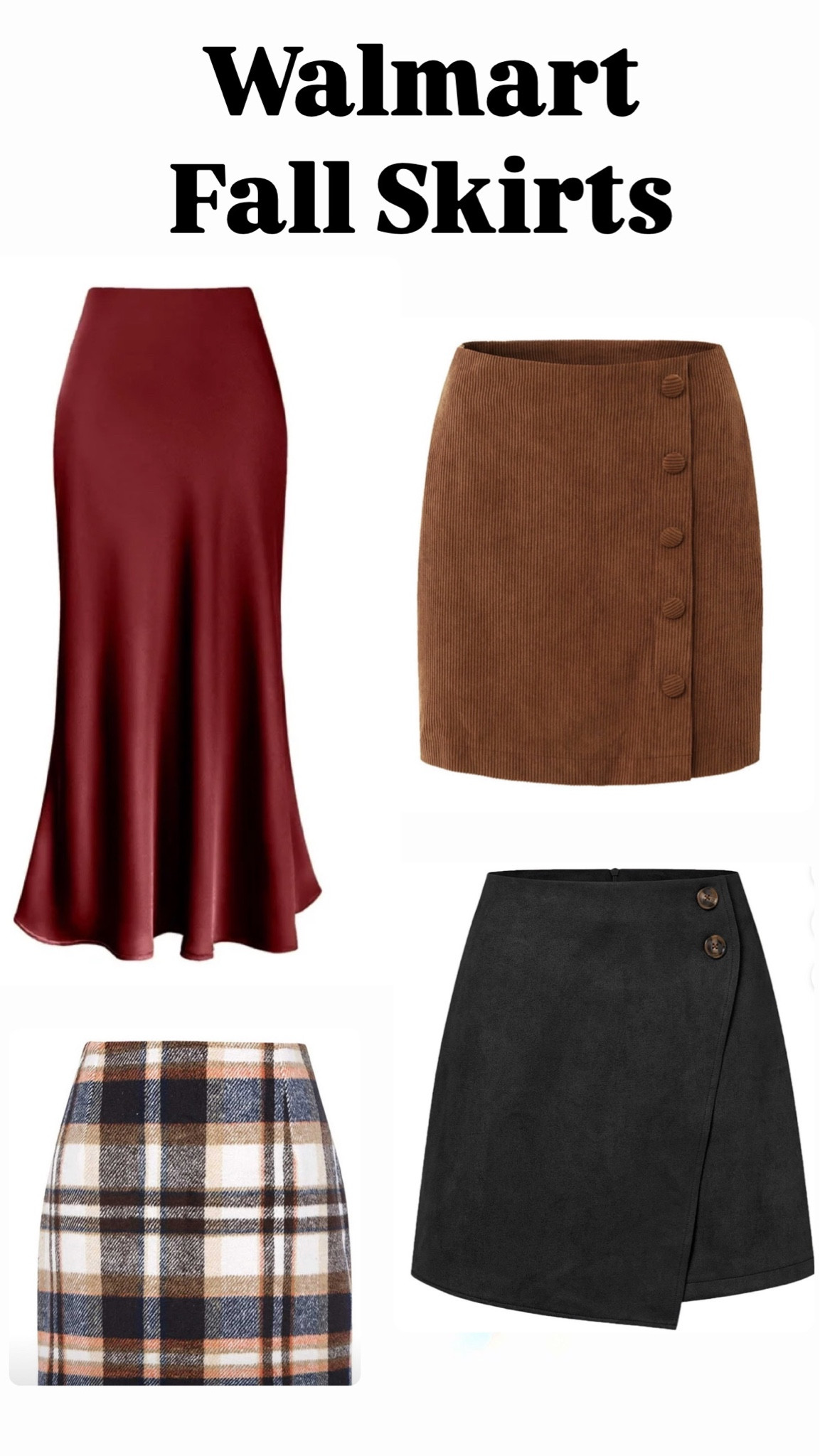 Fall skirts from Walmart 
Shop now for the fall /winter weather 

#LTKFallSale #LTKFindsUnder100