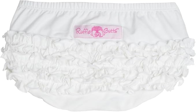 RuffleButts Baby/Toddler Girls Knit Ruffled Bloomer | Amazon (US)