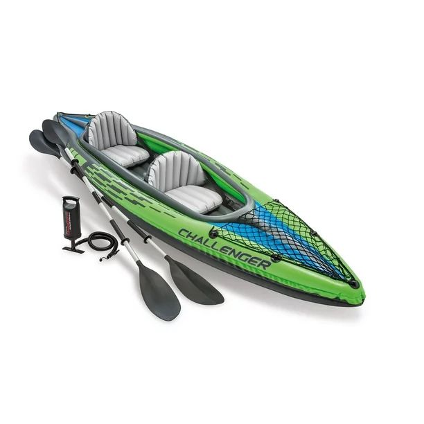 Intex Challenger K2 Kayak, 2-Person Inflatable Kayak Set with Aluminum Oars a... | Walmart (US)
