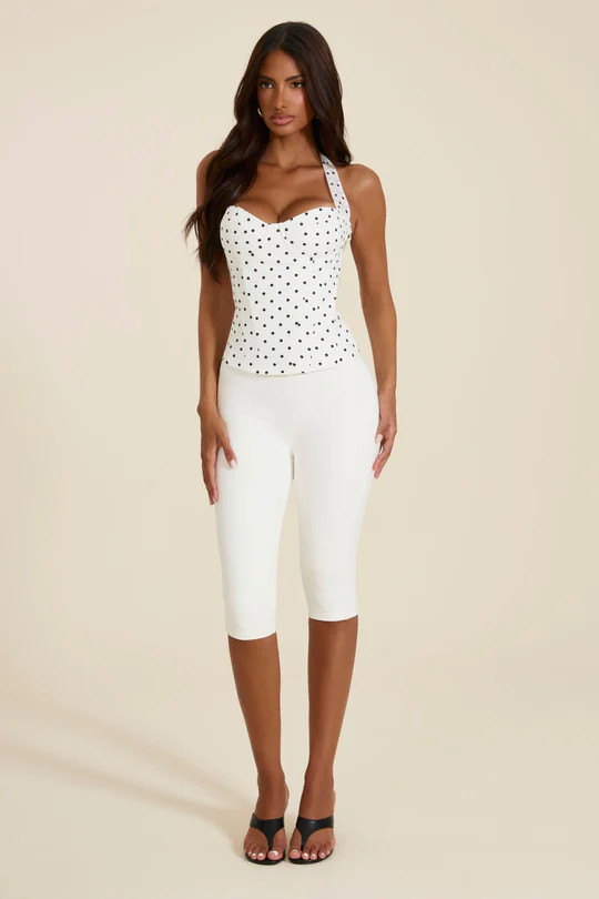 The Maryam Capri Leggings in White | Mars The Label