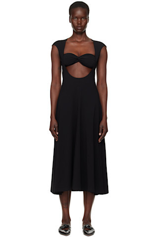 Beaufille - Black Baes Midi Dress | SSENSE