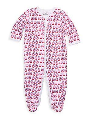Roller Rabbit Baby Girl's Love Birds Footie Pajamas - Lilac - Size 0-3 Months | Saks Fifth Avenue