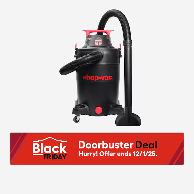 Shop-Vac 16-Gallon 5.5 HP Corded Wet/Dry Shop Vacuum with Accessories Included | Lowe's