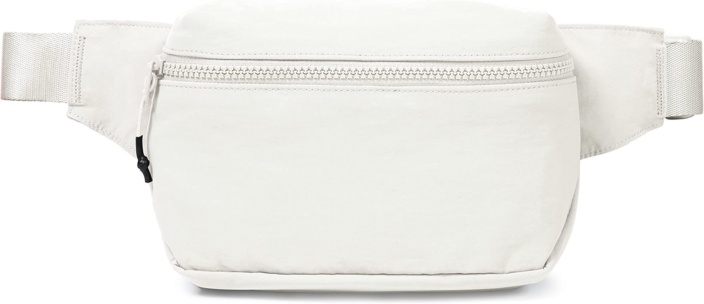 ODODOS 2L Belt Bag for Women Men, Crossbody Fanny Packs with Adjustable Strap Waist Pouch for Workout Hiking Running Travel, White | Amazon (US)