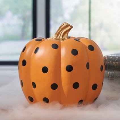 Large Dot Designer Pumpkin | Grandin Road