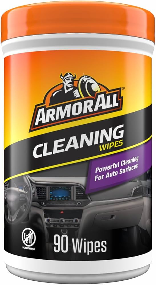Armor All Car Cleaning Wipes, Wipes for Car Interior and Car Exterior, 90 Wipes Each | Amazon (US)