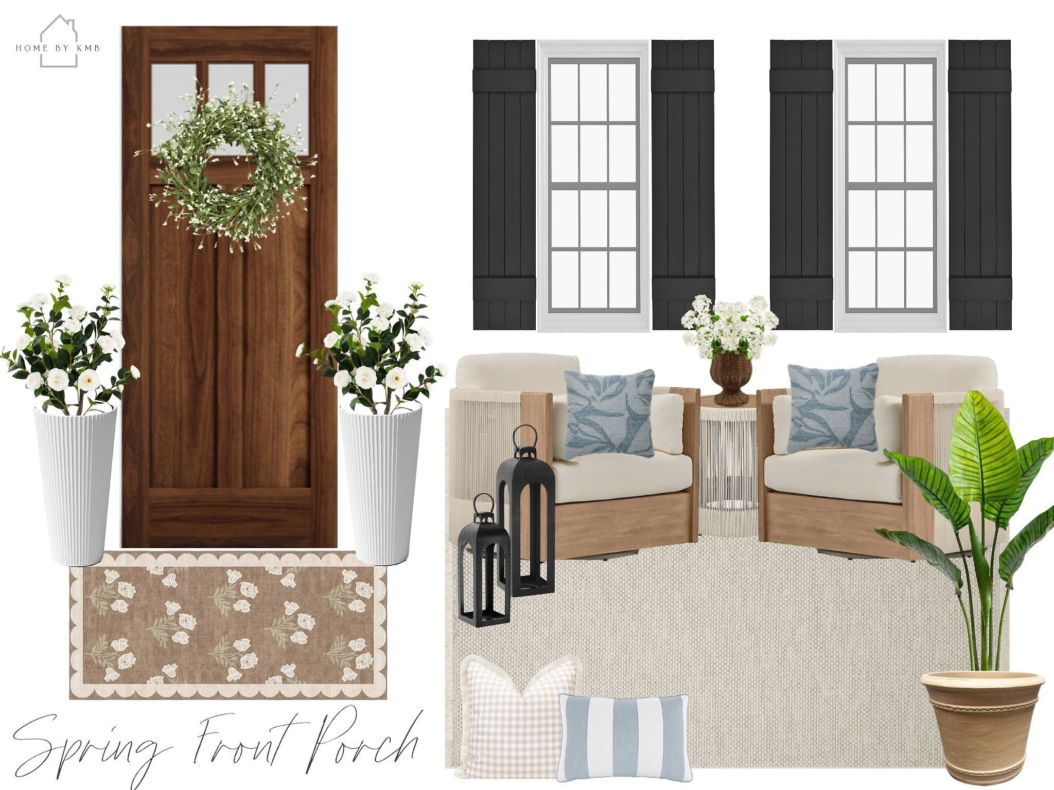 Are we ready yet?! 🌸
•
•
•
Spring front porch decor | coastal farmhouse front porch 

#LTKHome #LTKSeasonal