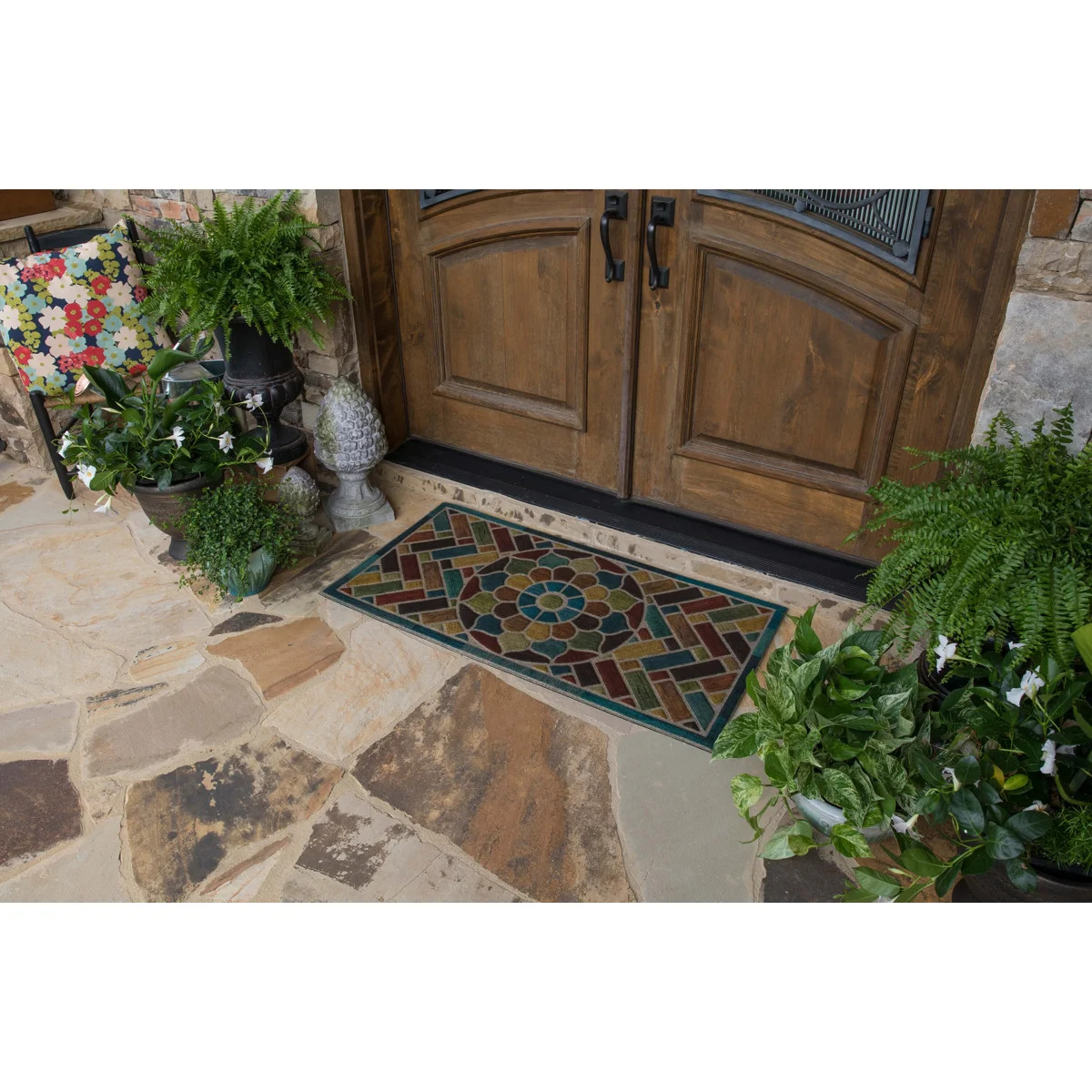 Kesha 48" L Rectangular Recycled Rubber Door Mat | Wayfair North America
