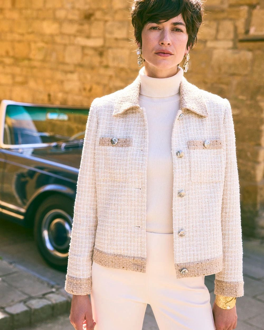 Tonal Neutral Tweed Jacket | Chico's