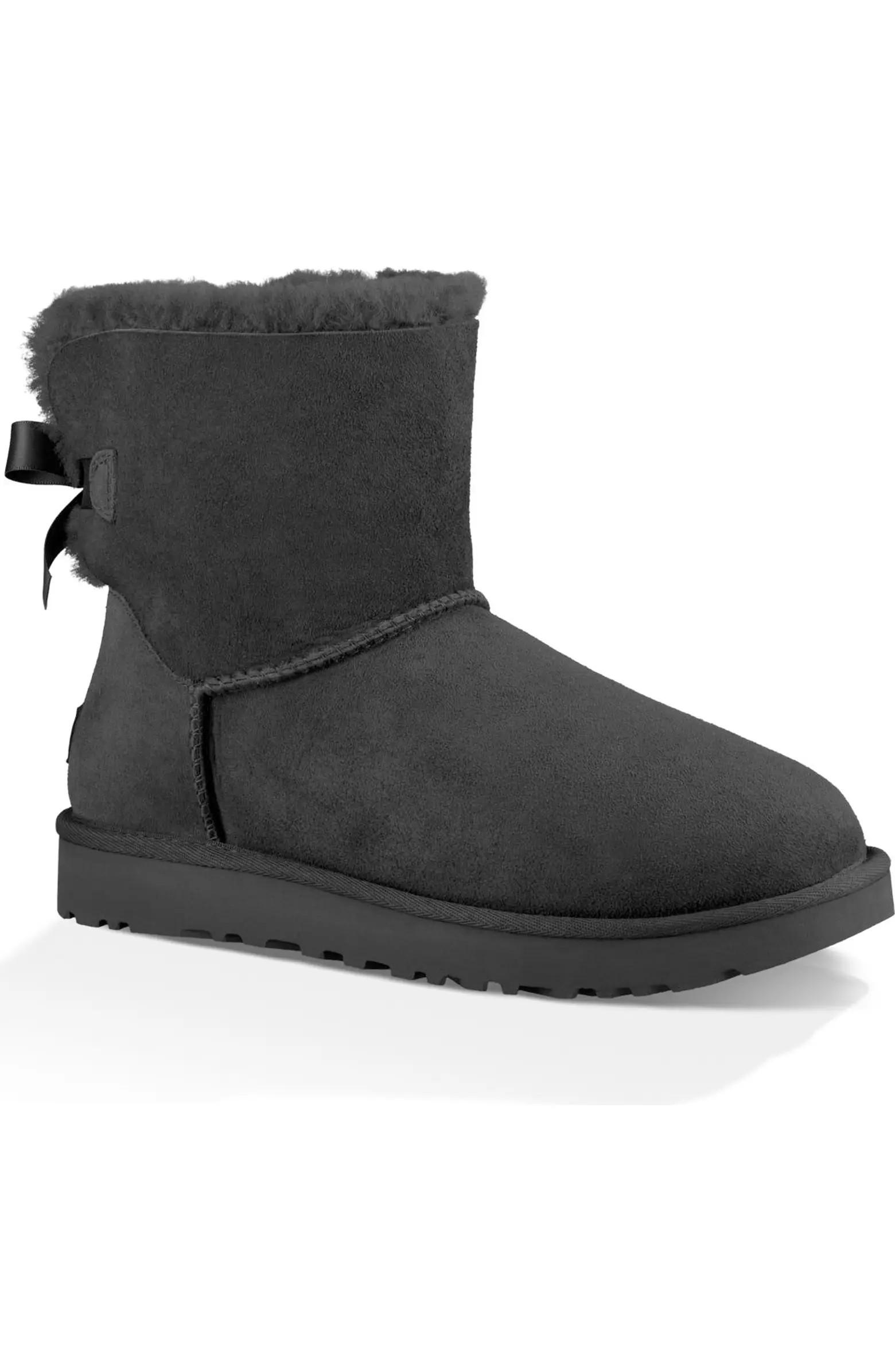 Mini Bailey Bow II Genuine Shearling Bootie (Women) | Nordstrom