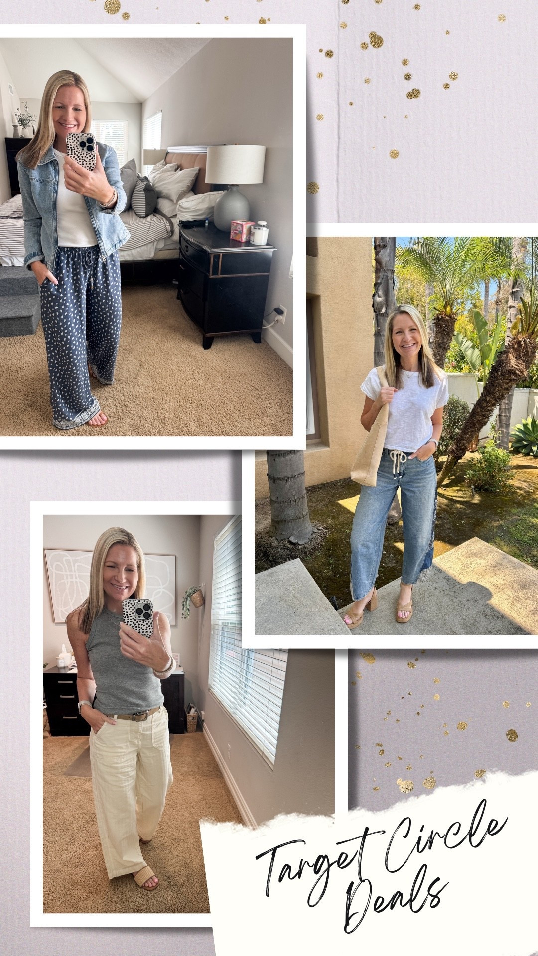 Target Circle Deal gives you $10 off a clothing purchase of $40 or more through 6/13. Sharing some of my recent favorites including these boho style linen pants, FP inspired bandana barrel jeans and my favorite Summer tanks for the last few years.

#LTKSaleAlert #LTKOver40 #LTKSeasonal
