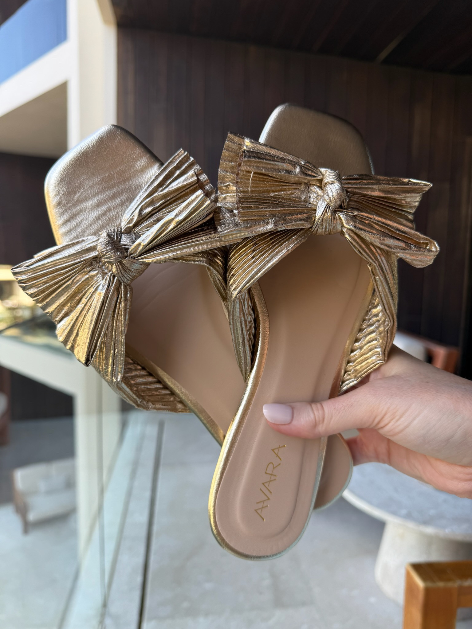 These gold sandals are so good! They are super comfortable and go with a number of outfits. You can dress them up or wear casually. They run tts. Vacation sandals // resort sandals // comfortable sandals // gold sandals // summer shoes // spring shoes // bow sandals // shop Avara 

#LTKStyleTip #LTKFindsUnder50 #LTKShoeCrush