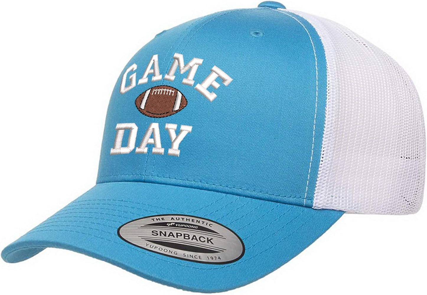 Embroidered Game Day Football Trucker Snapback Cap Mesh Back Men and Women | Amazon (US)