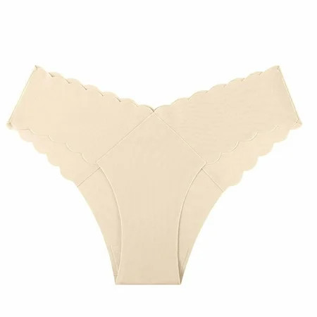Bigersell Cotton Underwear for Women Clearance Cotton Underwear Thong Panty Style P-402 Nylon Brief Panties Thong Panties Briefs Mid Waist Women s Briefs Beige S | Walmart (US)