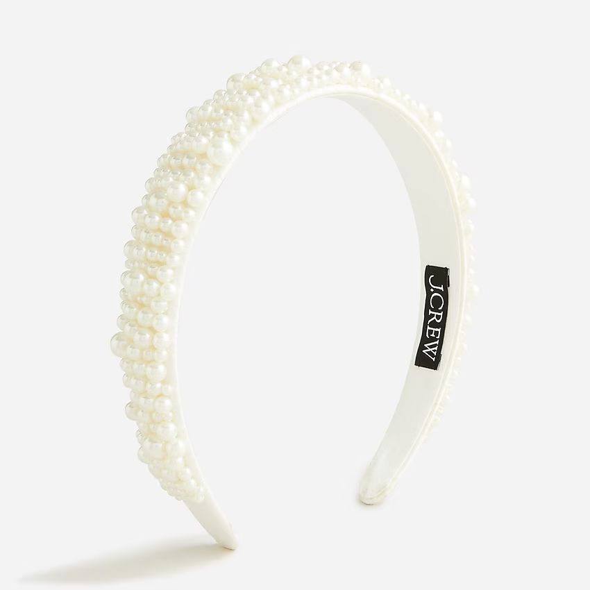 Mixed-pearl headband | J.Crew US