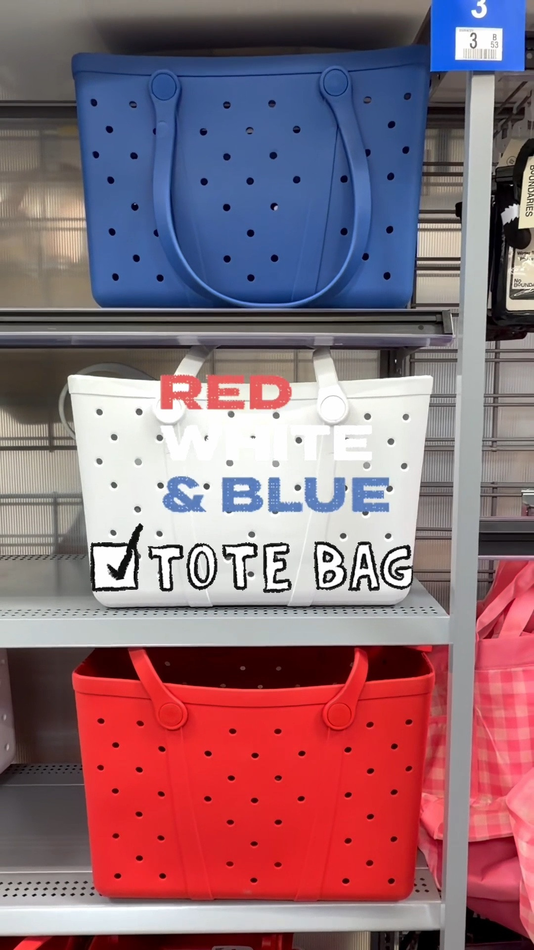 Put it in the cart now!! These Red, White, & Blue waterproof tote bags are perfect for carrying all your necessities for your 4th of July activities! ❤️🤍💙🇺🇸 Take them to the beach, lake, picnic, etc, to store towels, sunscreen, snacks, etc! They measure 18" W x12" x 10" D and are $19.88 each! 

#redwhiteandblue #america250 #totebags #4thofjuly #memorialday

#LTKdayinmylife #LTKSeasonal #LTKmomlife