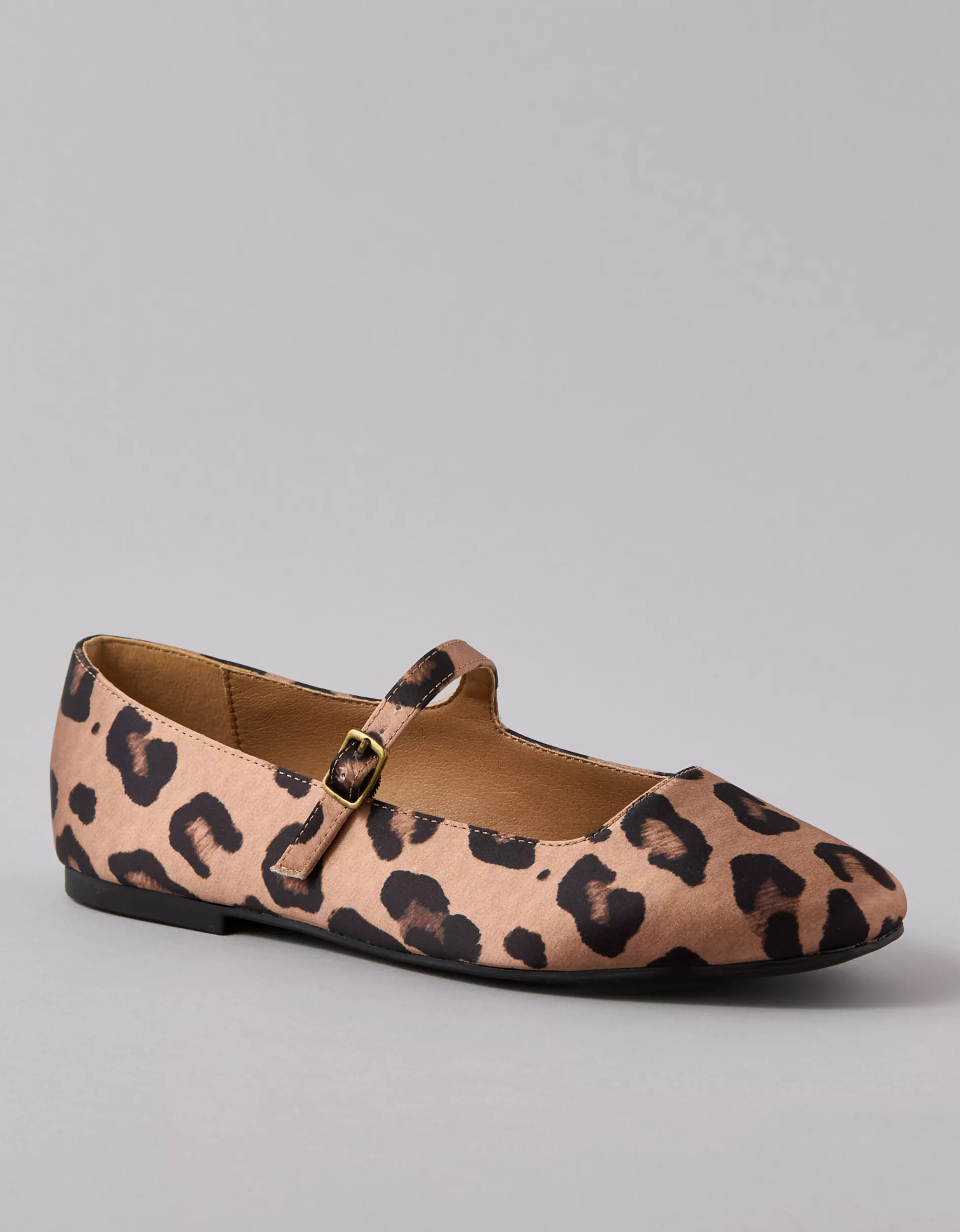 AE Leopard Mary Jane Flat | American Eagle Outfitters (US & CA)