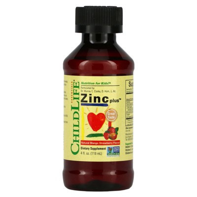 ChildLife Essentials Essentials, Zinc Plus, Natural Mango Strawberry , 4 fl oz (118 ml) | Target