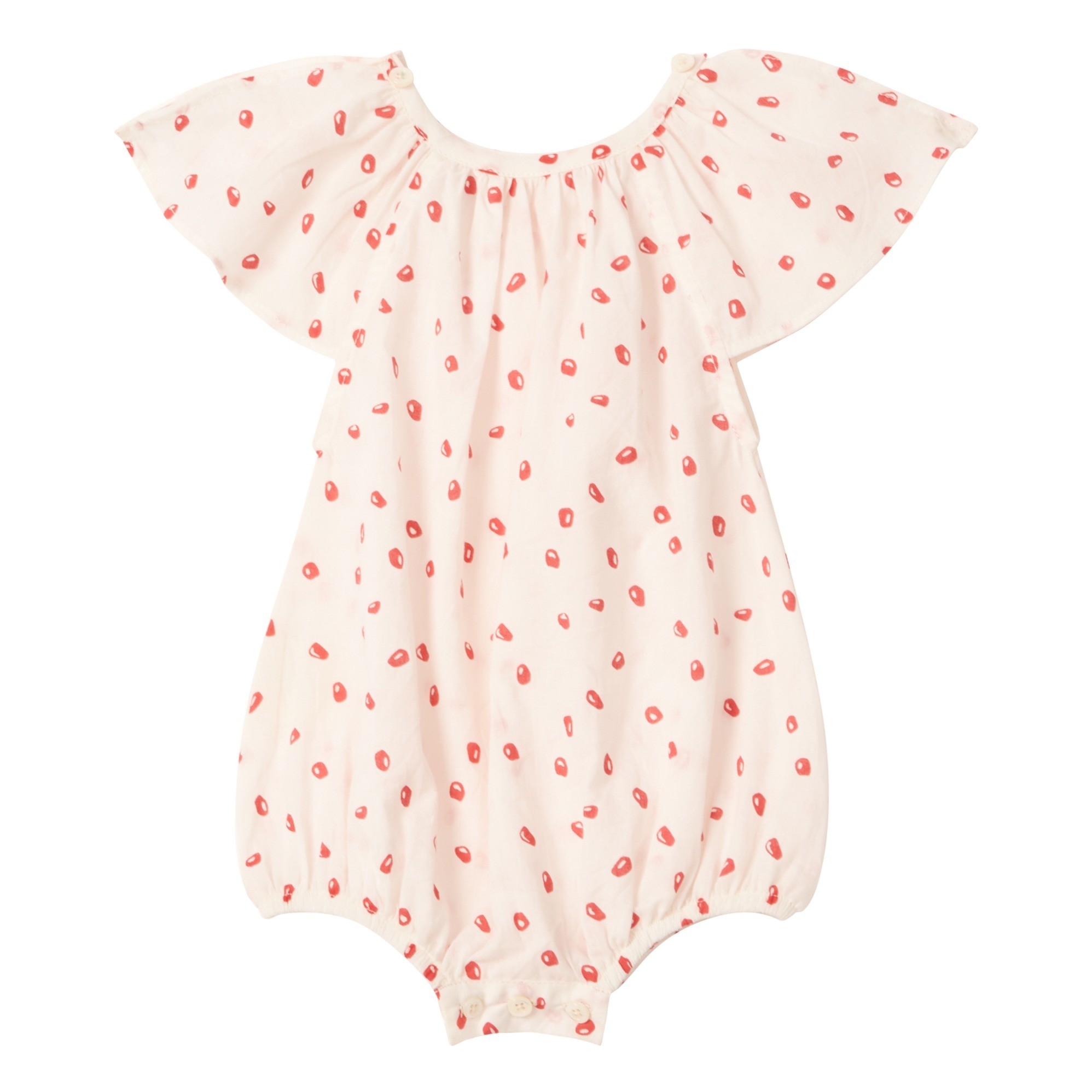 Carmensita romper Raspberry red Ketiketa Fashion Baby | Smallable FR