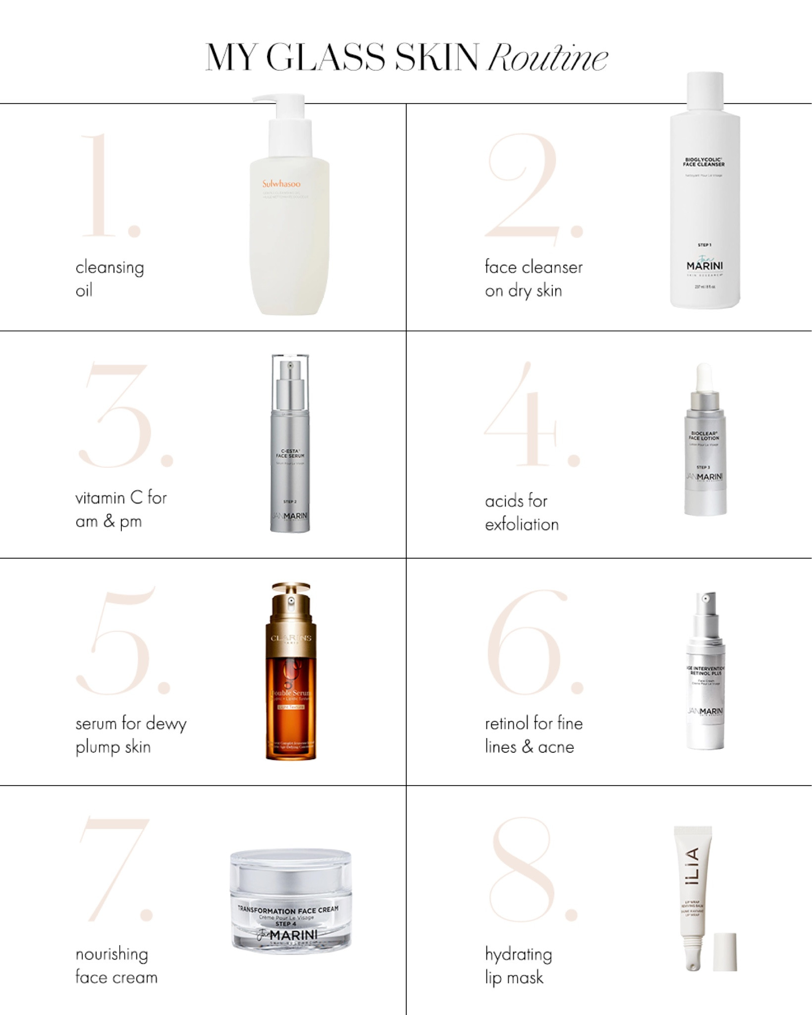 My glass skin routine 🤍 all the skincare products I use for glass skinn

#LTKBeauty