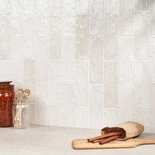 Kingston White 3 in. x 8 in. Glazed Ceramic Wall Tile (5.38 sq. ft./case) | The Home Depot