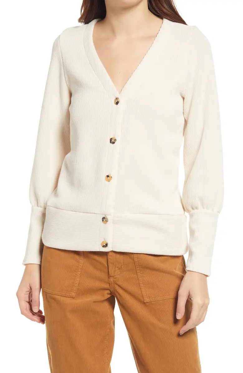 Ottoman Rib Cardigan | Nordstrom