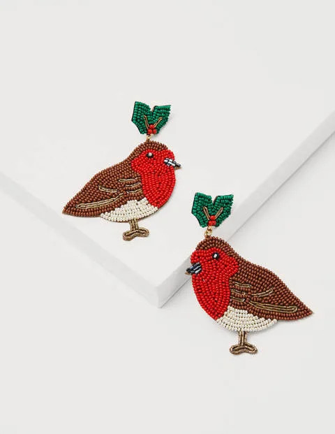 Beaded Festive Earrings | Boden (US)