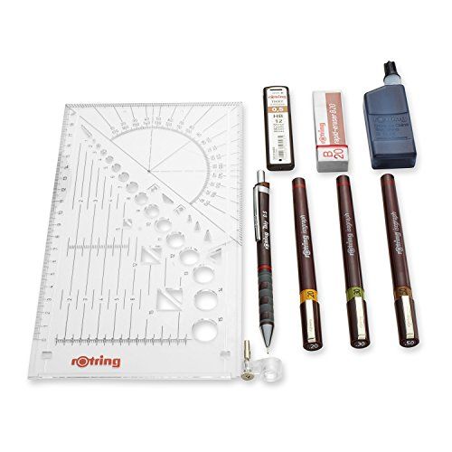 rOtring Isograph Technical Drawing Pens, Set, 3-Pen College Set (.20-.50 mm) | Amazon (US)