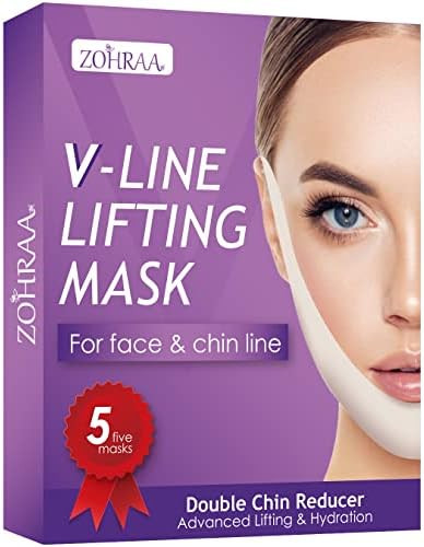 ZOHRAA Double Chin Reducer V Shaped Slimming Face Mask V Line Lifting Mask Neck Lift Tape Face Sl... | Amazon (US)