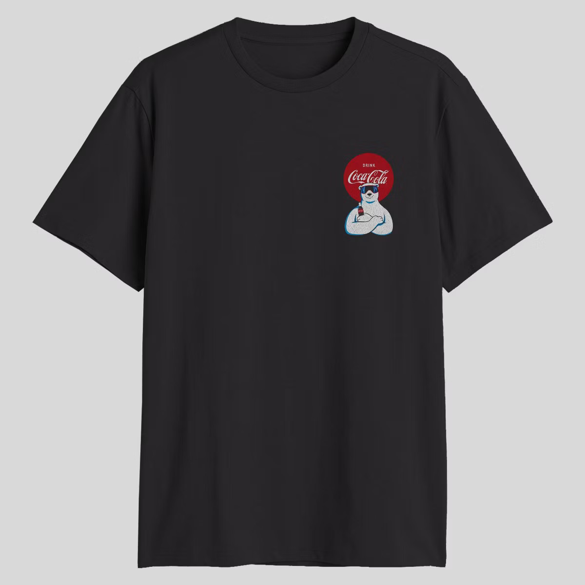 Men's Coca Cola Bear Graphic T-Shirt - Black | Target