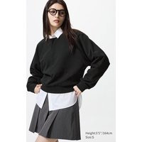 Uniqlo - Cropped Sweatshirt - Black | UNIQLO (UK)