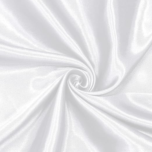 Homiest White Satin Fabric by The Yard, 1 Yard x 58 Inch | Amazon (US)