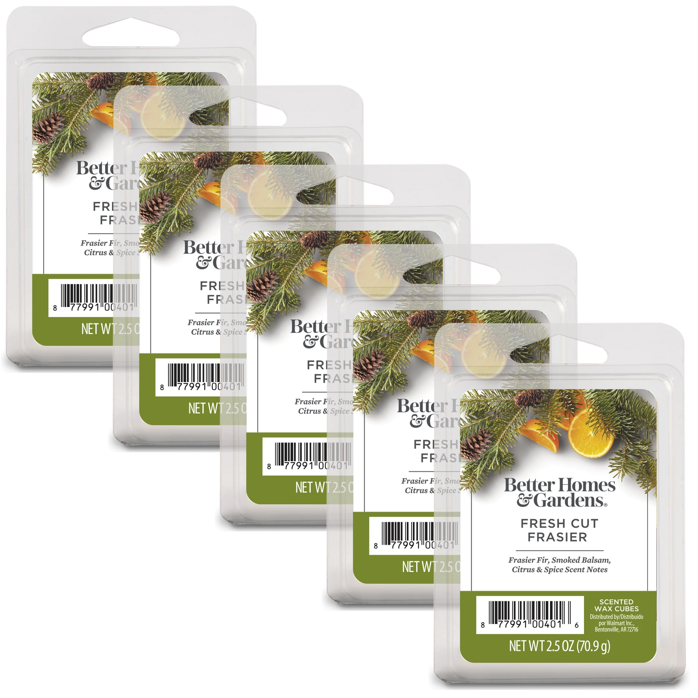 Fresh Cut Frasier Scented Wax Melts, Better Homes & Gardens, 2.5 oz (5-Pack) | Walmart (US)