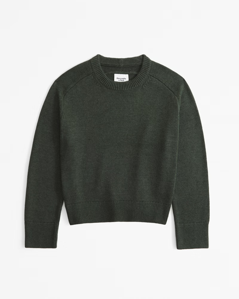 The A&F Madeline Cotton-Blend Crew Sweater | Abercrombie & Fitch (US)