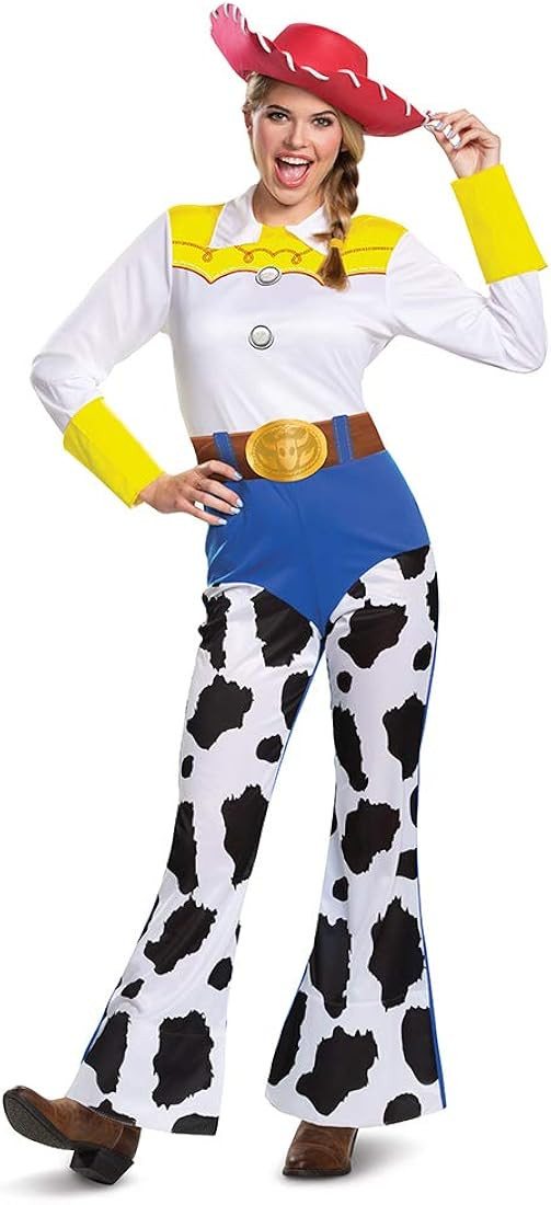 Amazon.com: Disguise Women's Disney Pixar Toy Story and Beyond Jessie Costume, White/Black/Blue/Y... | Amazon (US)