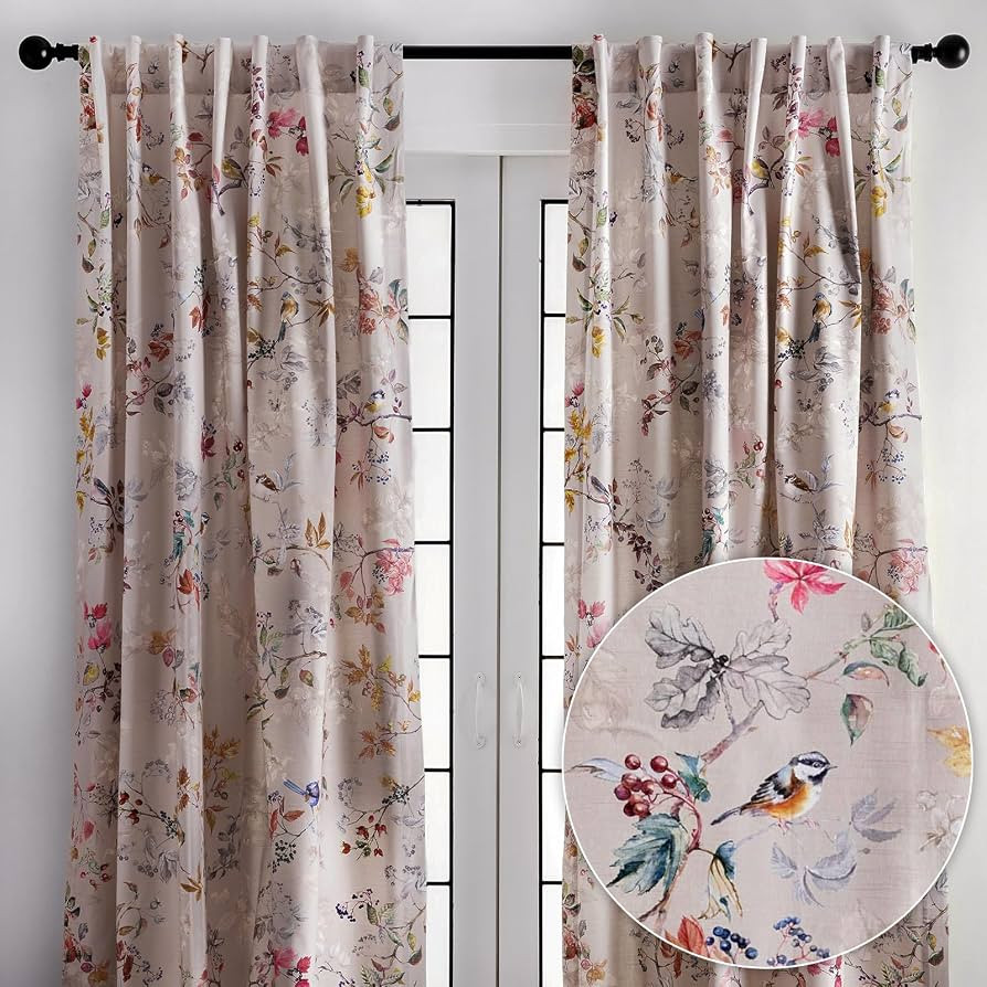 Maison d' Hermine Curtains for Living Room 100% Cotton 50"x96" (Pack of 2) | Amazon (US)