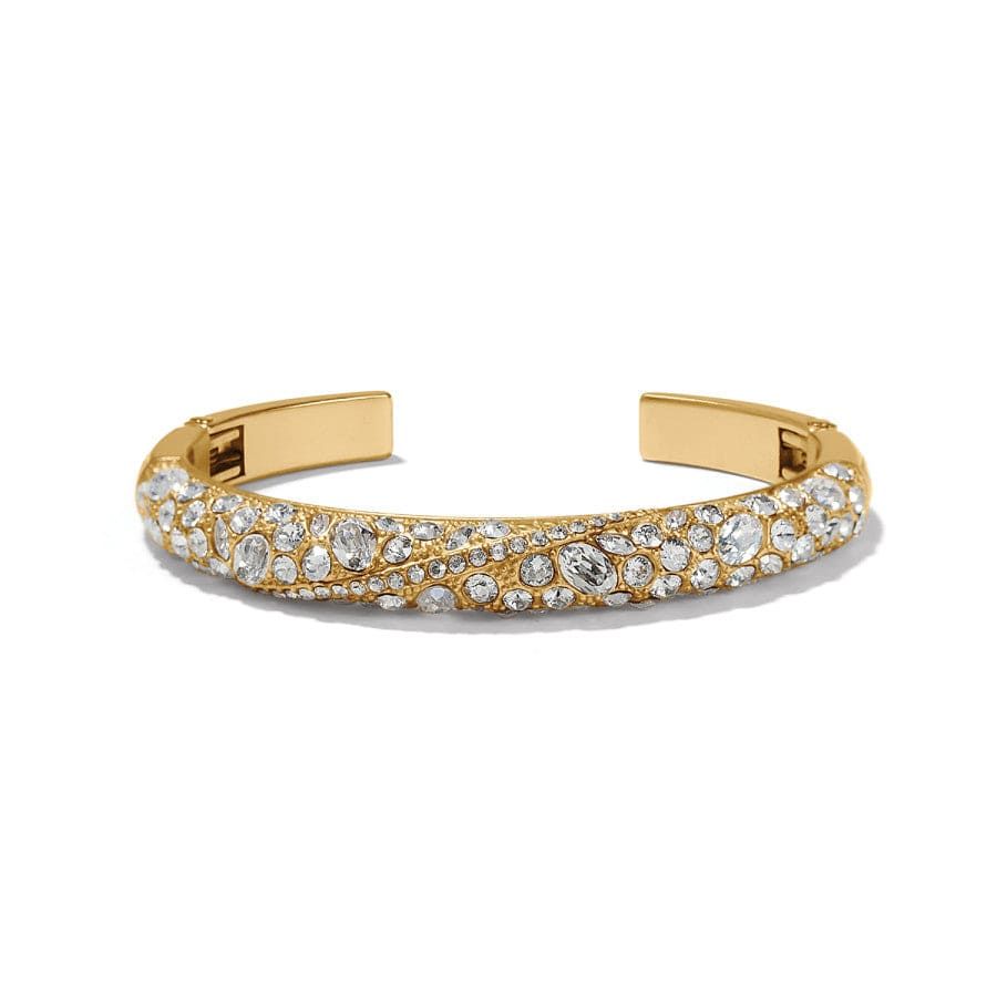 Trust Your Journey Golden Double Hinged Bangle | Brighton