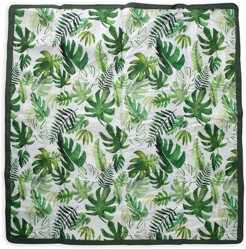 Little Unicorn – Tropical Leaf Indoor/Outdoor Blanket | 100% Polyester | Water Resistant | Wipe... | Amazon (US)