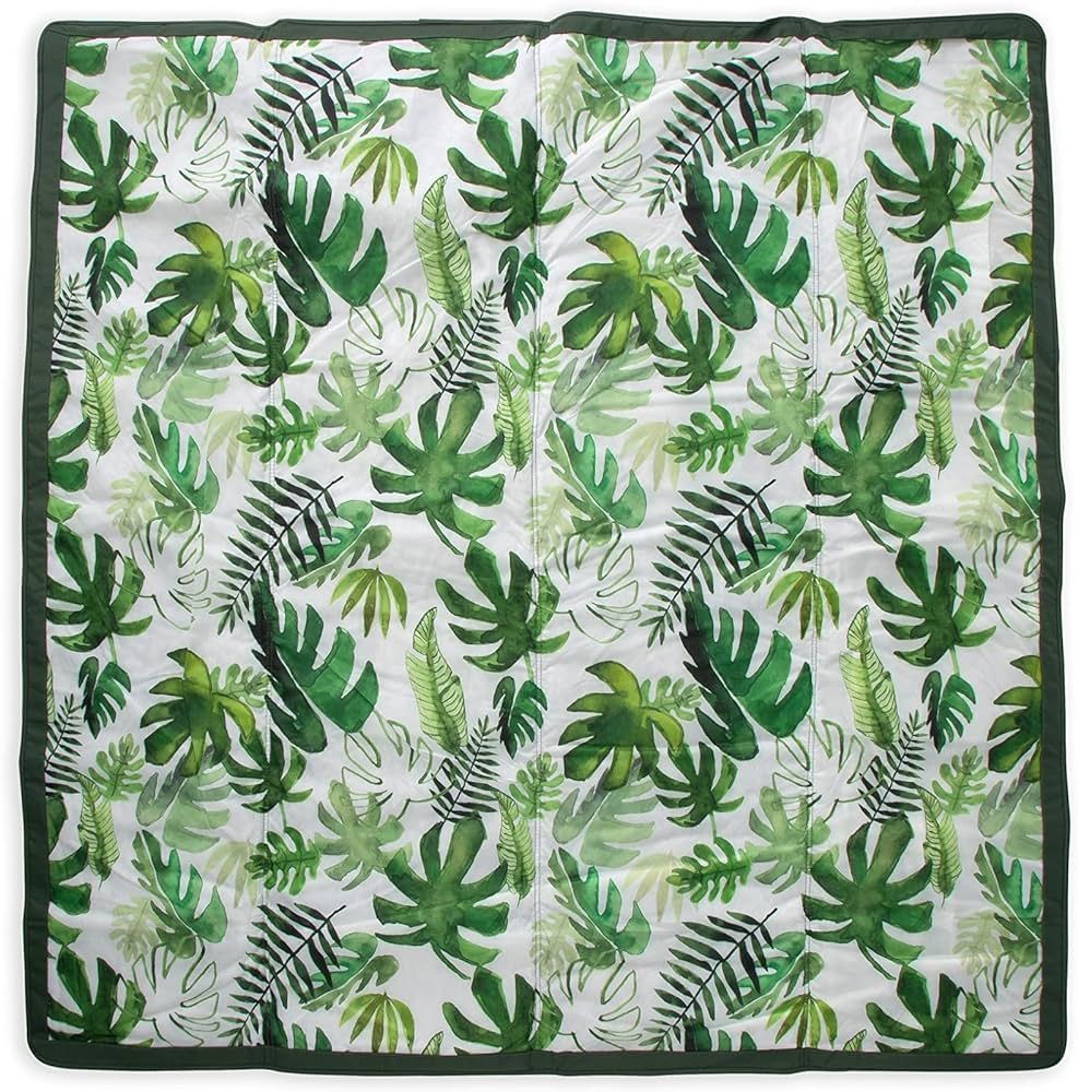 Little Unicorn – Tropical Leaf Indoor/Outdoor Blanket | 100% Polyester | Water Resistant | Wipe... | Amazon (US)