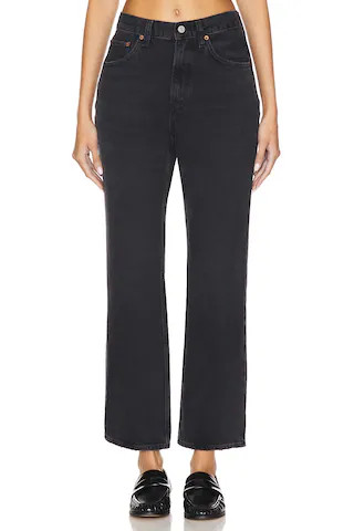 AGOLDE Valen Mid Rise Vintage Straight Jeans in Hitch from Revolve.com | Revolve Clothing (Global)