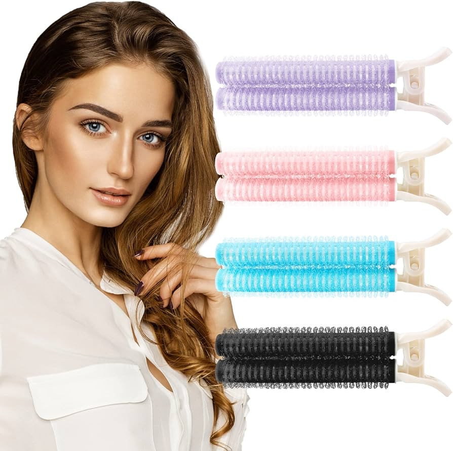 Boobeen Hair Root Clips Double Self-adhesive Voluminous Curling Rollers - Hair Root Clip Natural ... | Amazon (US)