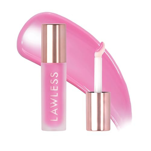 Lawless Forget the Filler Lip Plumping Line Smoothing Gloss - Strawberry Popsicle - Premium Volumizing Lip Gloss with Natural Ingredients Designed to Plump, Firm, and Hydrate Lips 0.11 oz | Amazon (US)
