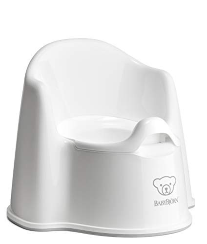 BabyBjörn Potty Chair, White/Gray | Potty Training Toilet, Easy-to-Clean, Removable Inner Potty, Non-Slip | Amazon (US)