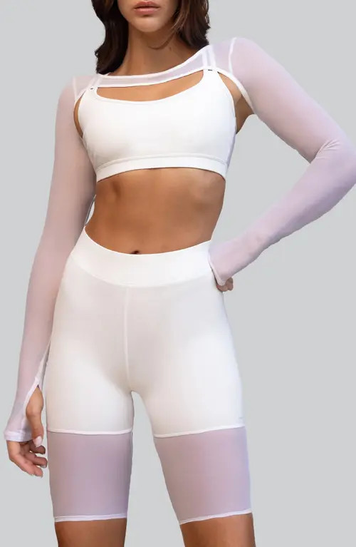 Heroine Sport Sheer Shrug in White at Nordstrom, Size Large | Nordstrom
